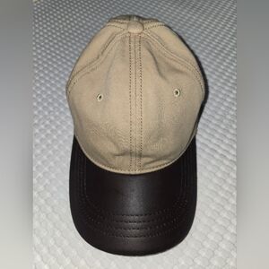 Coach Beige and Brown Cap